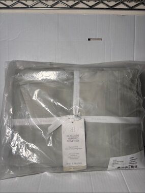 Boll & Branch Signature Hemmed Duvet Set — Light Olive